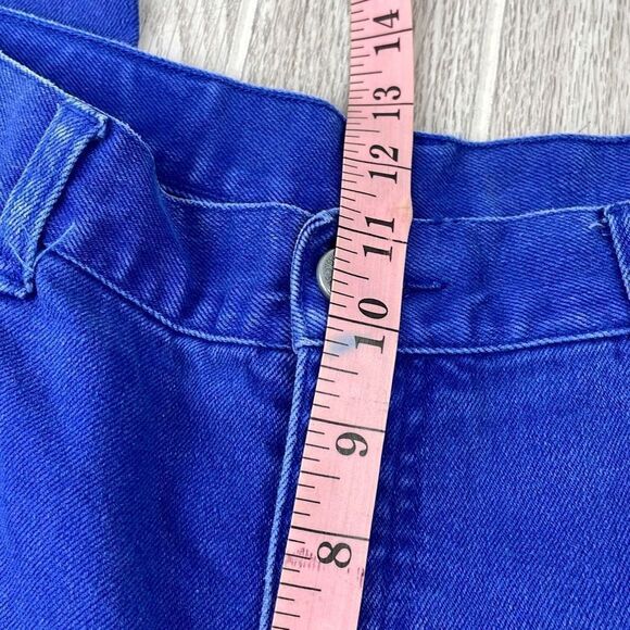 New York Jeans Women's High Waisted Straight Leg Jeans Royal Blue Size 12 - Picture 9 of 11